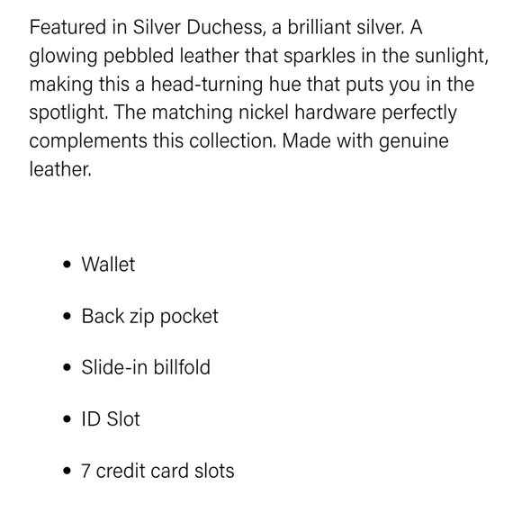 Brahmin Jane Bifold Wallet Silver Duchess - Picture 14 of 14